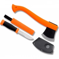 Набор Morakniv Outdoor Kit Orange, нож Morakniv 2000 нержавеющая сталь, цвет оранжевый + топор купить в Владимире