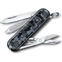 Нож перочинный Victorinox  Classic, сталь X55CrMo14, рукоять Cellidor®, синий камуфляж купить в Владимире