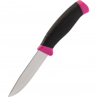 Нож с фиксированным лезвием Morakniv Companion Magenta, сталь Sandvik 12C27, рукоять резина/пластик, пурпурный купить в Владимире