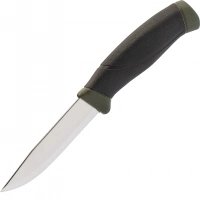 Нож с фиксированным лезвием Morakniv Companion MG (C), углеродистая сталь, рукоять резина/пластик, цвет хаки купить в Владимире