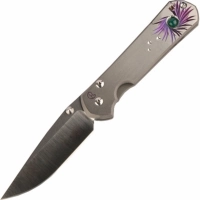 Нож складной Chris Reeve Large Sebenza 21 Agate Cabochon, сталь CPM-S35VN, рукоять титан купить в Владимире