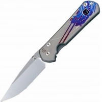 Нож складной Chris Reeve Large Sebenza 21 Ametyst Cabochon L21UN E Amethyst SS14, сталь CPM-S35VN, рукоять титан купить в Владимире