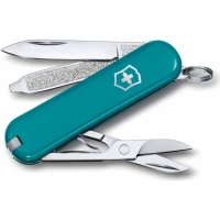 Нож Victorinox Classic SD Colors, Mountain Lake (0.6223.23G) бирюзовый, 7 функций 58мм купить в Владимире