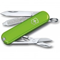 Нож Victorinox Classic SD Colors, Smashed Avocado (0.6223.43G) светло-зелёный, 7 функций 58мм купить в Владимире