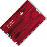 Швейцарская карта Victorinox SwissCard, сталь X45CrMoV15, рукоять ABS-Пластик, красный купить в Владимире