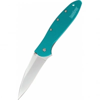 Складной нож Leek — Kershaw 1660TEAL, сталь Sandvik™ 14C28N, рукоять анодированный алюминий бирюзового цвета купить в Владимире