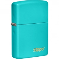 Зажигалка Classic Flat Turquoise ZIPPO Logo купить в Владимире