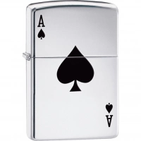 Зажигалка ZIPPO Armor™  Туз с покрытием High Polish Chrome купить в Владимире