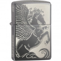 Зажигалка ZIPPO Classic Пегас с покрытием Black Ice® купить в Владимире