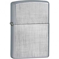 Зажигалка ZIPPO Linen Weave с покрытием Brushed Chrome, латунь/сталь, серебристая, матовая, 36x12x56 мм купить в Владимире